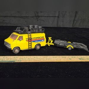 Matchbox Super Kings Team Porsche Rally Support Van & Trailer